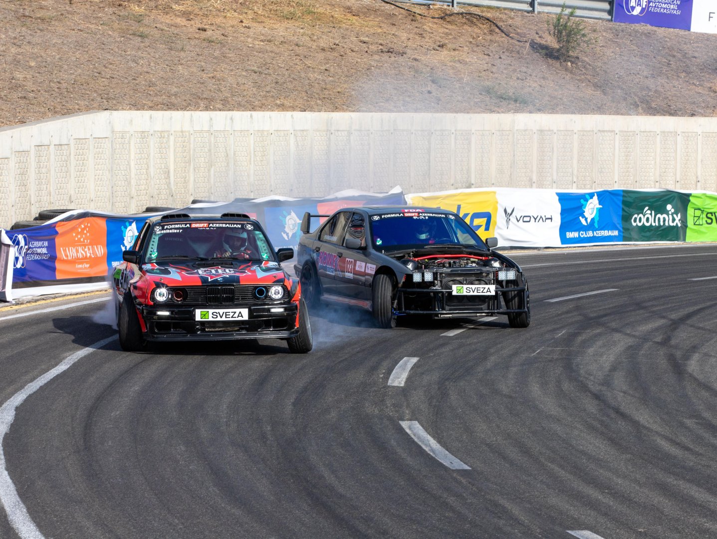 Azərbaycanda ilk dəfə "Formula Drift Azerbaijan" yarışı keçirilib (FOTO)