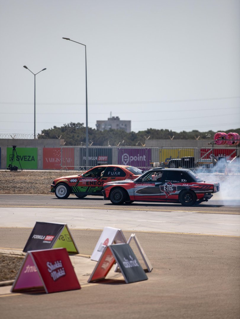Azərbaycanda ilk dəfə "Formula Drift Azerbaijan" yarışı keçirilib (FOTO)