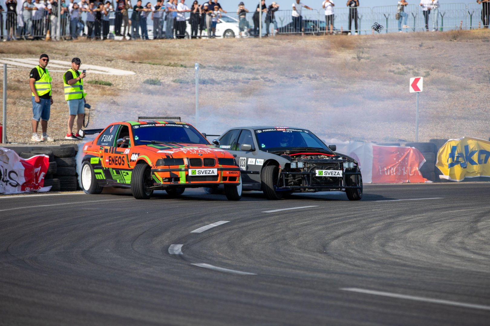 Azərbaycanda ilk dəfə "Formula Drift Azerbaijan" yarışı keçirilib (FOTO)