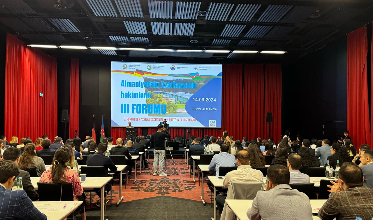 Almaniyada Yaşayan Azərbaycanlı Həkimlərin III Forumu keçirilir (FOTO)