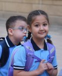 Yeni tədris ilində birincilərin həyəcanı (FOTOREPORTAJ)