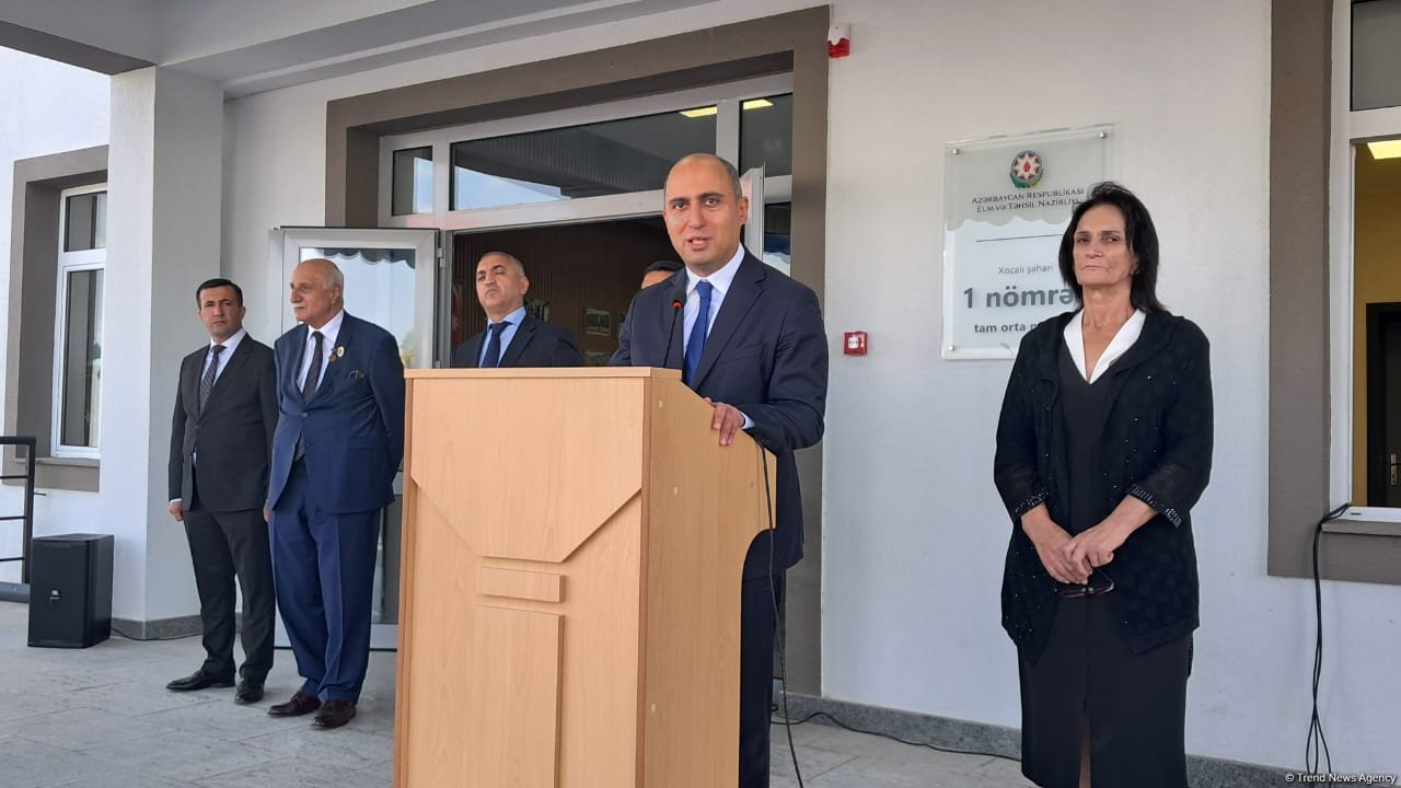 Xocalıda da ilk zəng çalındı (FOTO)