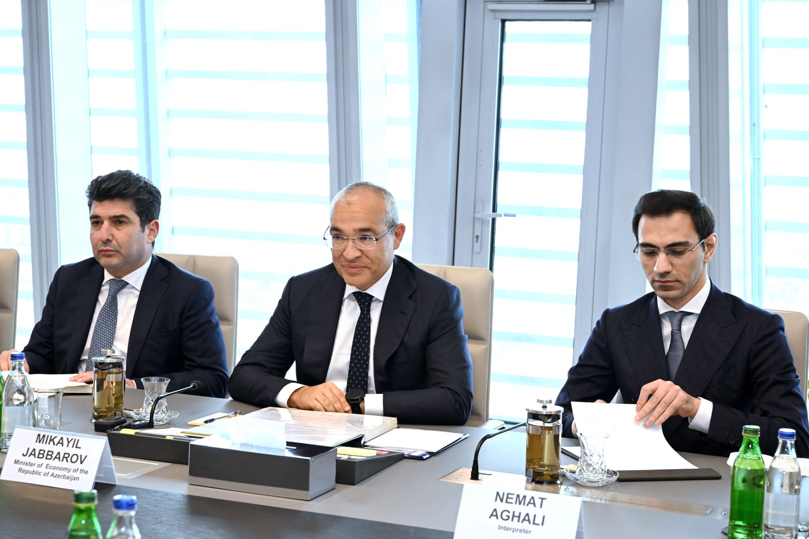 İraqın ticarət naziri ilə görüş keçirilib (FOTO)