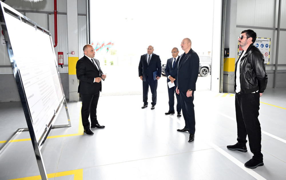 Prezident İlham Əliyev Ağdam Sənaye Parkında görülən işlərlə tanış olub, yeni zavodların açılışlarında iştirak edib (YENİLƏNİB) (FOTO/VİDEO)