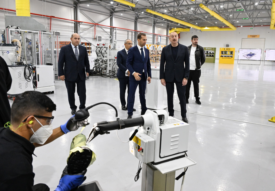Prezident İlham Əliyev Ağdam Sənaye Parkında görülən işlərlə tanış olub, yeni zavodların açılışlarında iştirak edib (YENİLƏNİB) (FOTO/VİDEO)