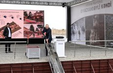 Prezident İlham Əliyev Ağdam rayonunun Eyvazxanbəyli kəndinin təməlqoyma mərasimində iştirak edib (YENİLƏNİB) (FOTO/VİDEO)