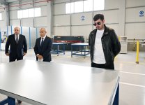 Prezident İlham Əliyev Ağdam Sənaye Parkında görülən işlərlə tanış olub, yeni zavodların açılışlarında iştirak edib (YENİLƏNİB) (FOTO/VİDEO)