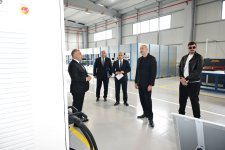 Prezident İlham Əliyev Ağdam Sənaye Parkında görülən işlərlə tanış olub, yeni zavodların açılışlarında iştirak edib (YENİLƏNİB) (FOTO/VİDEO)