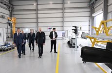 Prezident İlham Əliyev Ağdam Sənaye Parkında görülən işlərlə tanış olub, yeni zavodların açılışlarında iştirak edib (YENİLƏNİB) (FOTO/VİDEO)