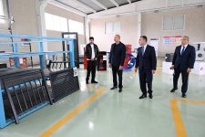Prezident İlham Əliyev Ağdam Sənaye Parkında görülən işlərlə tanış olub, yeni zavodların açılışlarında iştirak edib (YENİLƏNİB) (FOTO/VİDEO)