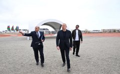 Prezident İlham Əliyev Ağdamın Kəngərli kəndində aparılan bərpa işləri ilə tanış olub (YENİLƏNİB) (FOTO/VİDEO)
