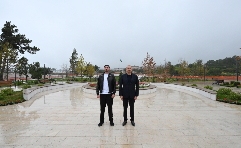Prezident İlham Əliyev Şuşada Bayraq Meydanının açılışında iştirak edib (YENİLƏNİB) (FOTO/VİDEO)