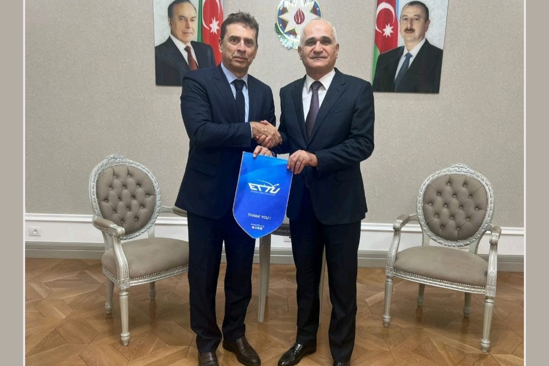 Stolüstü Tennis Federasiyasının prezidenti ilə qarşılıqlı əməkdaşlıq imkanları müzakirə olunub