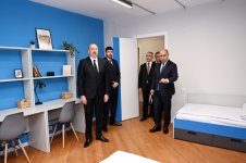 Prezident İlham Əliyev Xankəndidə Qarabağ Universitetinin tələbə yataqxanasının təmirdən sonra açılışında iştirak edib (FOTO) (YENİLƏNİB)