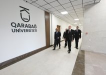 Prezident İlham Əliyev Qarabağ Universitetinin təmirdən sonra açılışında iştirak edib (FOTO/VİDEO) (YENİLƏNİB-4)