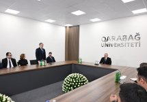 Prezident İlham Əliyev Qarabağ Universitetinin təmirdən sonra açılışında iştirak edib (FOTO/VİDEO) (YENİLƏNİB-4)