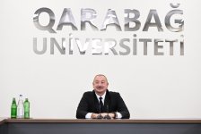 Prezident İlham Əliyev Qarabağ Universitetinin təmirdən sonra açılışında iştirak edib (FOTO/VİDEO) (YENİLƏNİB-4)