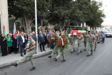 Şəhid Mübariz Məmmədovun nəşinin qalıqları dəfn edildi (FOTO)