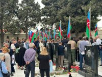 Şəhid Mübariz Məmmədovun nəşinin qalıqları dəfn edildi (FOTO)