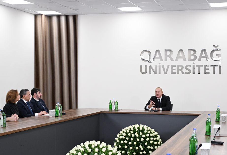 Prezident İlham Əliyev Qarabağ Universitetinin təmirdən sonra açılışında iştirak edib (FOTO/VİDEO) (YENİLƏNİB-4)
