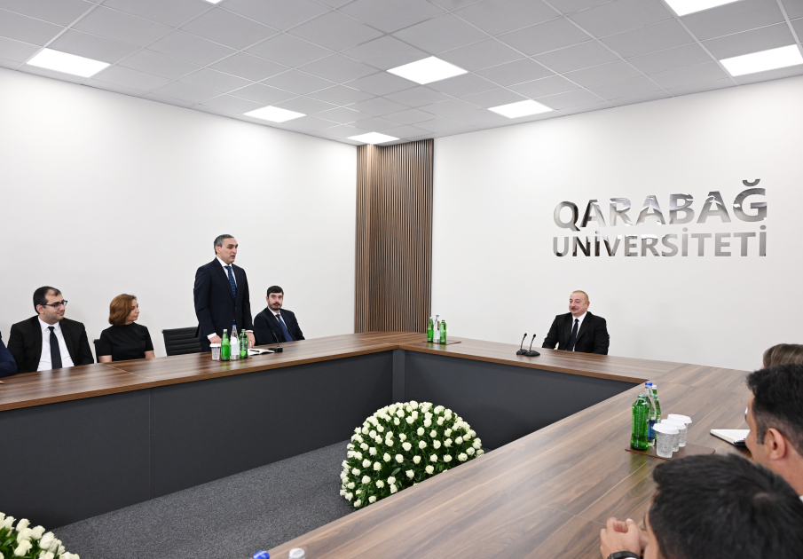 Prezident İlham Əliyev Qarabağ Universitetinin təmirdən sonra açılışında iştirak edib (FOTO/VİDEO) (YENİLƏNİB-4)