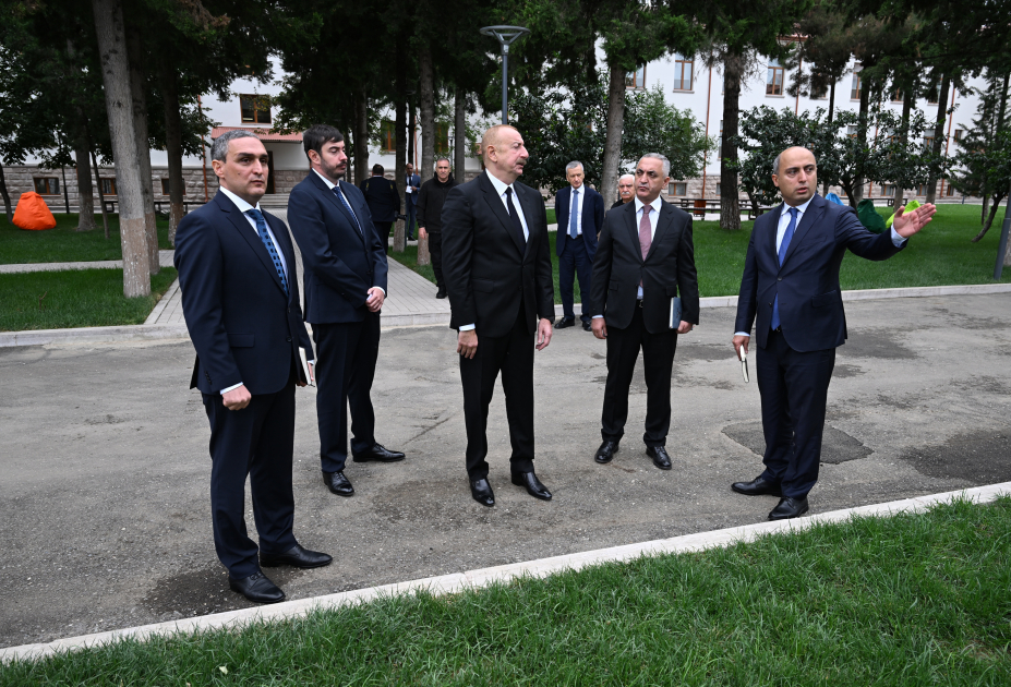 Prezident İlham Əliyev Qarabağ Universitetinin təmirdən sonra açılışında iştirak edib (FOTO/VİDEO) (YENİLƏNİB-4)