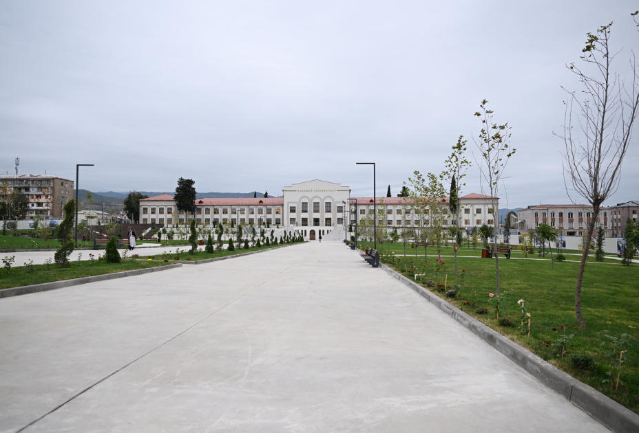 Prezident İlham Əliyev Qarabağ Universitetinin təmirdən sonra açılışında iştirak edib (FOTO/VİDEO) (YENİLƏNİB-4)