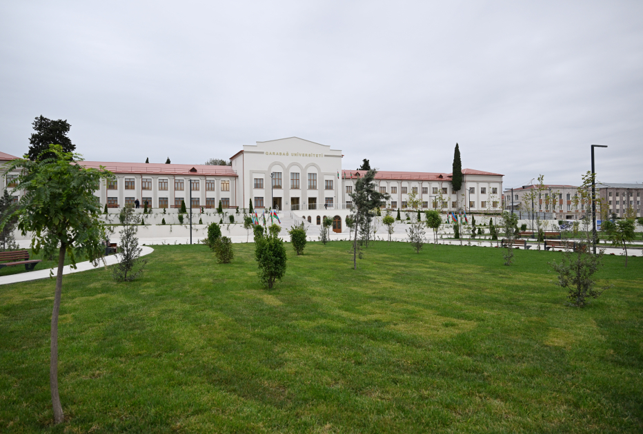 Prezident İlham Əliyev Qarabağ Universitetinin təmirdən sonra açılışında iştirak edib (FOTO/VİDEO) (YENİLƏNİB-4)