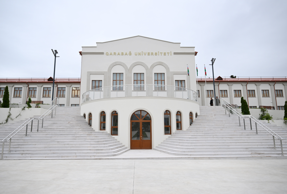 Prezident İlham Əliyev Qarabağ Universitetinin təmirdən sonra açılışında iştirak edib (FOTO/VİDEO) (YENİLƏNİB-4)