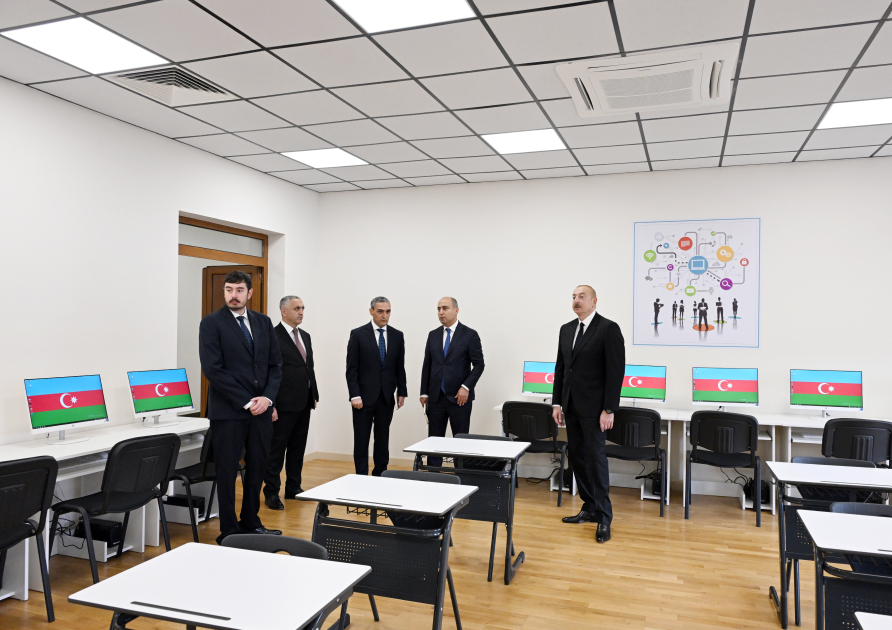 Prezident İlham Əliyev Qarabağ Universitetinin təmirdən sonra açılışında iştirak edib (FOTO/VİDEO) (YENİLƏNİB-4)