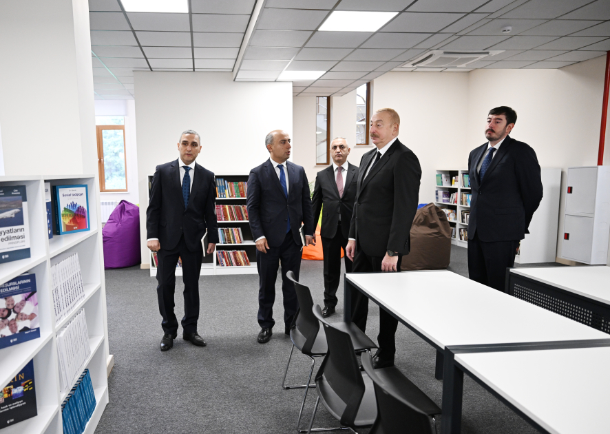 Prezident İlham Əliyev Qarabağ Universitetinin təmirdən sonra açılışında iştirak edib (FOTO/VİDEO) (YENİLƏNİB-4)