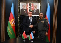 Azərbaycan-Belarus hərbi əməkdaşlığına dair müzakirələr aparılıb (FOTO)