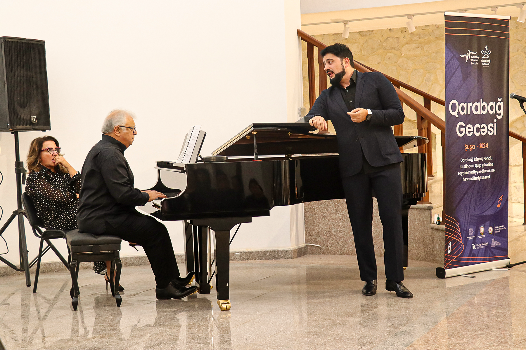 QDF Şuşa şəhərinə konsert royalının hədiyyə edilməsi ilə bağlı “Qarabağ gecəsi” konsertini keçirib (FOTO)