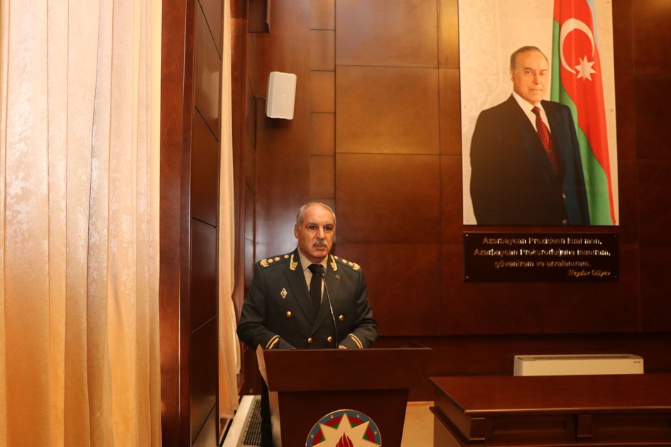 Hərbi Prokurorluqda milli prokurorluq orqanlarının yaradılmasının 106-cı ildönümünə həsr olunmuş mərasim keçirilib (FOTO)