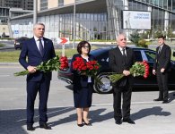 Dövlət və hökumət rəsmiləri, deputatlar Bakıda inşası davam etdirilən Zəfər parkında olublar (FOTO)