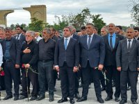 Ağdam sakinləri şəhidlərini anır (FOTO/VİDEO)
