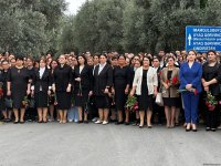 Ağdam sakinləri şəhidlərini anır (FOTO/VİDEO)