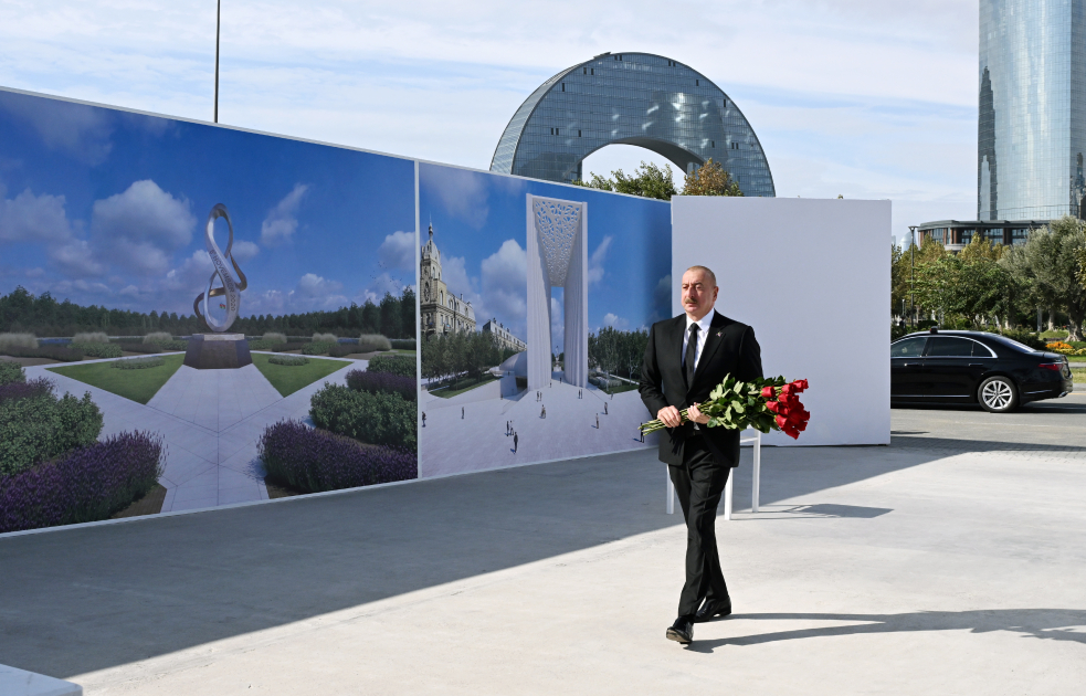 Prezident İlham Əliyev Zəfər parkında olub (FOTO/VİDEO) (YENİLƏNİB)
