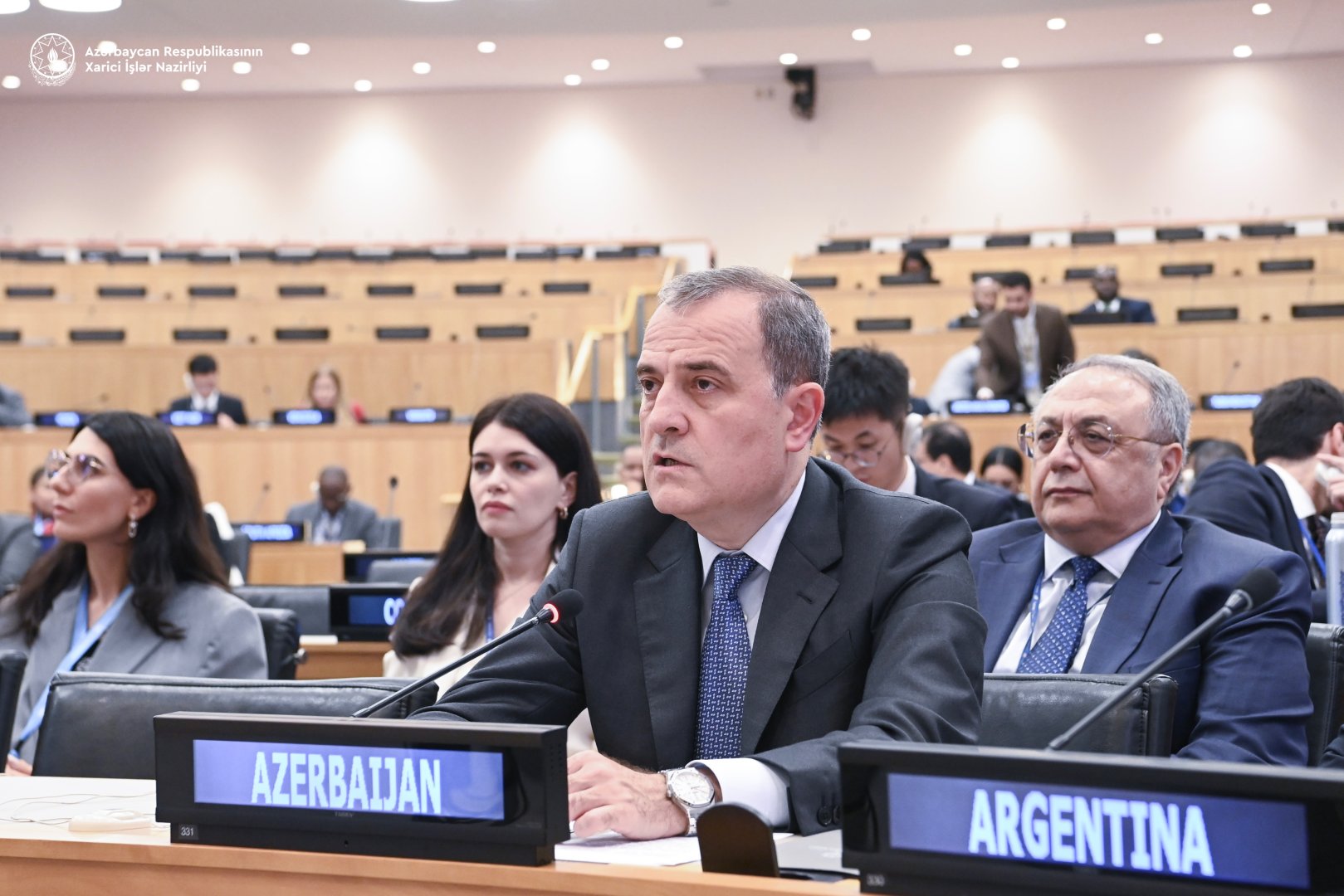 Ceyhun Bayramov BMT-də qlobal çağırışlarla mübarizədə Azərbaycanın təşəbbüslərini vurğulayıb (FOTO) (YENİLƏNİB)