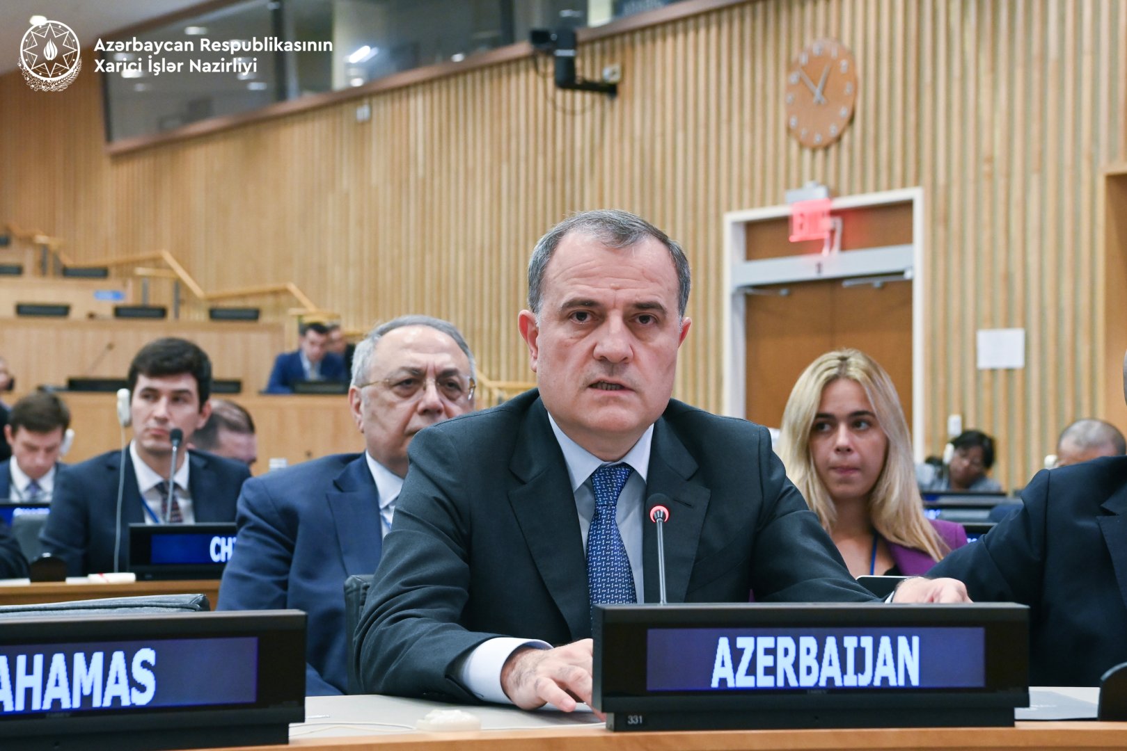 Ceyhun Bayramov BMT-də qlobal çağırışlarla mübarizədə Azərbaycanın təşəbbüslərini vurğulayıb (FOTO) (YENİLƏNİB)