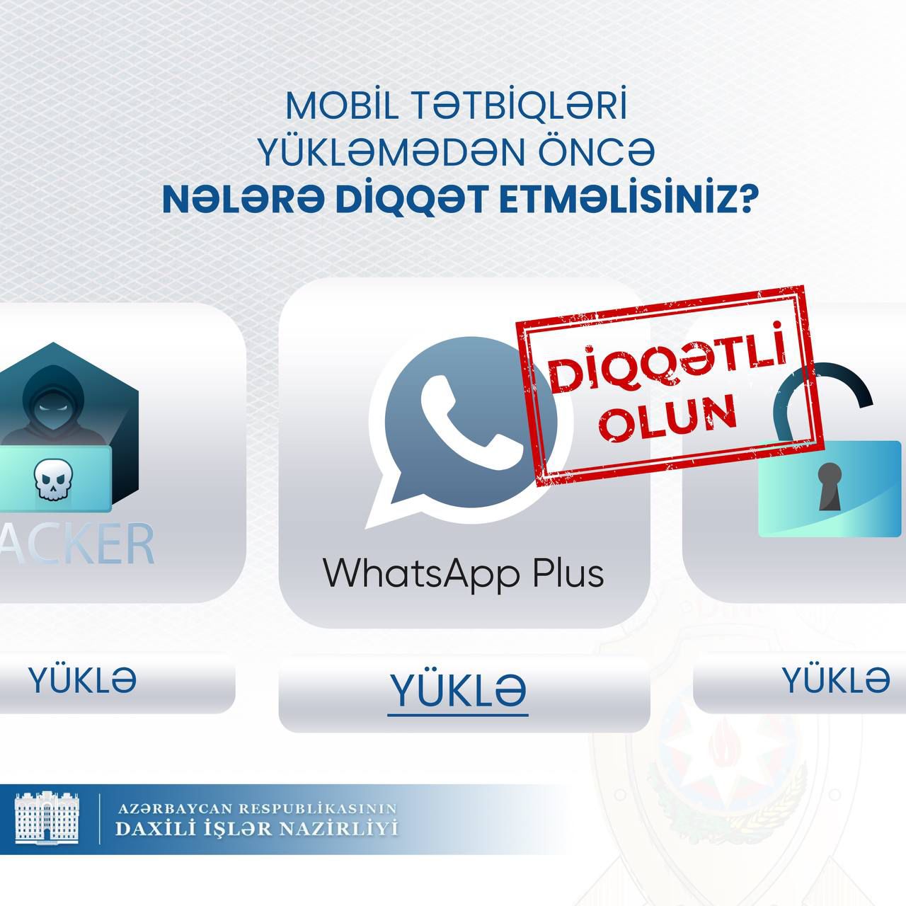 DİN mobil tətbiqlərlə bağlı əhaliyə müraciət edib