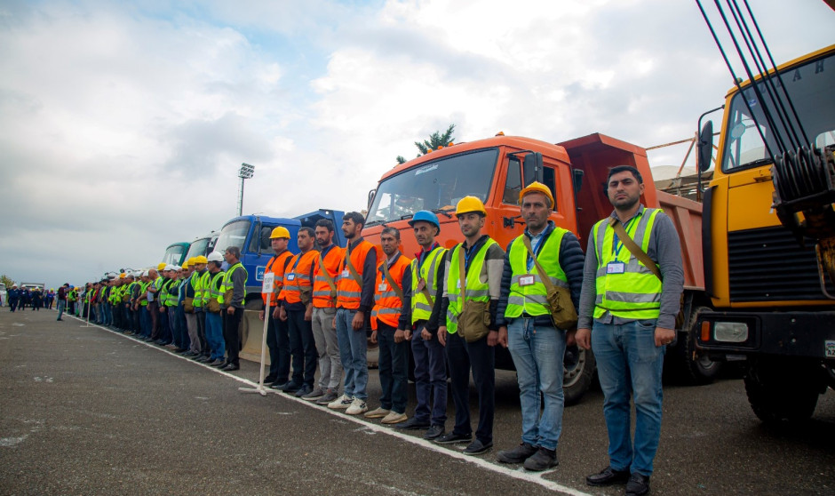 FHN-in Gəncə Regional Mərkəzi mülki müdafiə məşqi keçirib (FOTO/VİDEO)