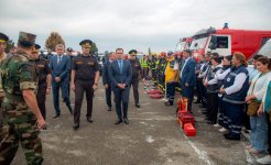 FHN-in Gəncə Regional Mərkəzi mülki müdafiə məşqi keçirib (FOTO/VİDEO)