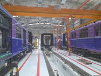 Bu gün media nümayəndələrinin iştirakı ilə yeni metro qatarlarına baxış keçirilib (FOTO)