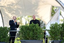 Prezident İlham Əliyev Zəngilan şəhərində 104 mənzilli yaşayış kompleksinin tikintisi ilə tanış olub (YENİLƏNİB) (FOTO/VİDEO)