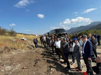 Ağdərədə aşkarlanmış kütləvi məzarlığa baxış keçirilib (FOTO)