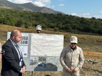 Ağdərədə aşkarlanmış kütləvi məzarlığa baxış keçirilib (FOTO)