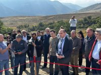 Ağdərədə aşkarlanmış kütləvi məzarlığa baxış keçirilib (FOTO)