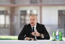 Prezident İlham Əliyev və Birinci xanım Mehriban Əliyeva Cəbrayıl şəhərində inşa olunan yaşayış kompleksinin açılışında iştirak ediblər (FOTO/VİDEO) (YENİLƏNİB-3)