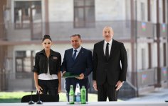 Prezident İlham Əliyev və Birinci xanım Mehriban Əliyeva Cəbrayıl şəhərində inşa olunan yaşayış kompleksinin açılışında iştirak ediblər (FOTO/VİDEO) (YENİLƏNİB-3)